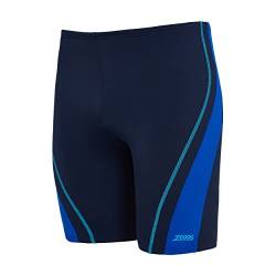 Zoggs Herren Eaton Mid Jammer Badehose, Marineblau/Hellblau, 32 von Zoggs