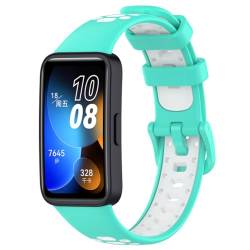 Zohmuly Armband Kompatibel Für Huawei band 9 NFC/8 NFC/Huawei band 9/8, Classic Silikon Ersatz Uhrenarmband Für Huawei band 9 Smartwatch von Zohmuly