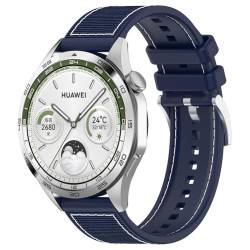 Zohmuly Band Kompatibel mit Huawei watch GT4 46mm/watch 4/4 pro, Weiches Silikon Replacement Watch Strap Silikonarmband Herren Damen Silikon Ersatzarmband für Honor watch GS4/GS3/GS3i von Zohmuly