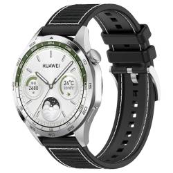 Zohmuly Band Kompatibel mit Huawei watch GT4 46mm/watch 4/4 pro, Weiches Silikon Replacement Watch Strap Silikonarmband Herren Damen Silikon Ersatzarmband für Honor watch GS4/GS3/GS3i von Zohmuly