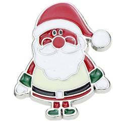 Zonfer 1pc Frohe Weihnachten Legierungs-brosche Cartoon Weihnachtsmann Kragen Pin Art Und Weise Frauen Revers Pin Für Jacken-Mantel-Kleid-dekor-schmuck von Zonfer