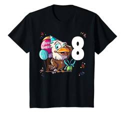 Kinder Adler 8 Jahr Kind 8. Geburtstag T-Shirt von Zoo Kindergeburtstag