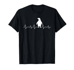 Herzschlag Pinguin T-Shirt von Zoo Tier Geschenk Pinguin