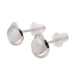 Ohrstecker Damen.Opal Ohrringe Silber 925.Hypoallergene und Nickelfrei ohrring stecker.Opal Ohrringe für Damen und Mädchen.Silber von Zoomers