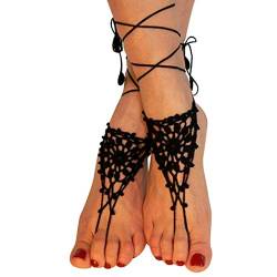 Zoylink Barefoot Sandals Foot Chain Handmade Foot Jewelry Sandal Anklet for Women von Zoylink