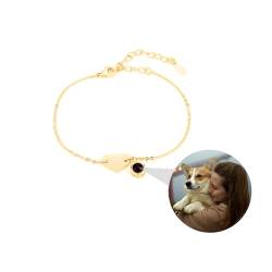 Personalisierte Foto Armband benutzerdefinierte Armband mit Bild im Inneren Ich liebe dich Armband Herz Foto Projektion Armband benutzerdefinierte Bild Armband Geschenke für Frauen zum Muttertag von ZqlDDayUP