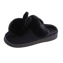 Zshosam Hausschuhe Damen Winter Damen Schaffell Slipper Frauen 100% Lammfell Pantoffel mit Fellkranz Plüsch Atmungsaktiv Pantoffeln Fell Hausschuhe von Zshosam