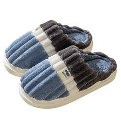 Zshosam Hausschuhe Damen Winter Wärme Bequem Plüsch Pantoffeln Indoor Outdoor rutschfeste Kuschelig Weite Leicht Slipper Filzpantoffeln Memory Foam Puschen Plüsch Bequem Unisex Schuhe A001 von Zshosam