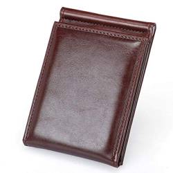 ZssmGood Multi-Card Brieftasche mit Zwei Fächern Schwarzer Kaffee Card Pack Kurze Brieftasche, Braun von ZssmGood