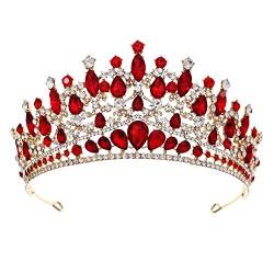 Queen-Krone, Stirnband, Brautkrone mit Strass, Haarschmuck für Frauen und Mädchen, Hochzeit, Geburtstag, Party, Foto-Requisite von Ztexkee