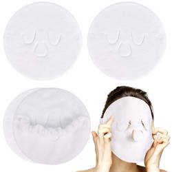 4 x Gesichtshandtuchmasken, wiederverwendbare heiße und kalte Kompresse, Gesichtshandtuch, Masken, Gesichtsdampftuch für heiße, kalte Hautpflege von Zuimei