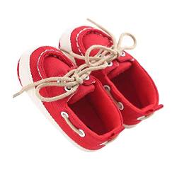 Zukmuk Baby Turnschuhe Anti-Rutsch Krabbelschuhe für Baby Schuhe Lauflernschuhe Mädchen Babyschuhe 0-6 Monate Lauflernschuh Baby Sneaker Mädchen (Rot B, 0_Months, 11) von Zukmuk