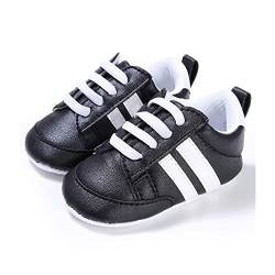 Zukmuk Baby Turnschuhe Anti-Rutsch Krabbelschuhe für Baby Schuhe Lauflernschuhe Mädchen Babyschuhe 0-6 Monate Lauflernschuh Baby Sneaker Mädchen (Schwarz A, 6_Months, 12) von Zukmuk