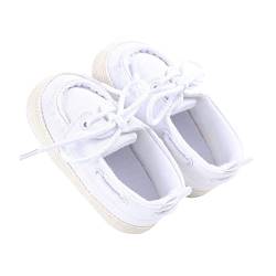 Zukmuk Baby Turnschuhe Anti-Rutsch Krabbelschuhe für Baby Schuhe Lauflernschuhe Mädchen Babyschuhe 0-6 Monate Lauflernschuh Baby Sneaker Mädchen (Weiß B, 0_Months, 11) von Zukmuk