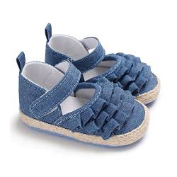 Zukmuk Krabbelschuhe für Baby Schuhe Lauflernschuhe Mädchen Babyschuhe 0-6 Monate Lauflernschuh Anti-Rutsch Krabbelschuhe Baby Schuhe Jungen 0-6 Monate (Blau D, 0_Months, 11) von Zukmuk