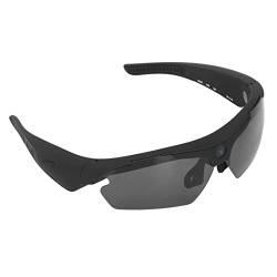 Tragbare Kamerabrille für Männer und Frauen, Intelligente Video-Sonnenbrille 1080P Full HD-Videoaufnahme, Kamerabrille mit Polarisierter Linse Zum Radfahren, Fahren, Wandern, Angeln, Jagen(Schwarz) von Zunate