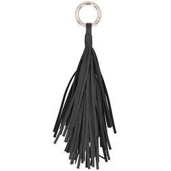 Zunate Quasten-Schlüsselanhänger, stilvoller Kreativitäts-Schlüsselanhänger, Basteldekorationen, für Autoanhänger, Taschenverzierungen(black) von Zunate