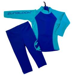 Zunblock Jungen Mädchen| Badeanzug 7 Monate -10 Jahre| Zweiteiler Langarm UPF 50+| UV Kinder| Oeko-Tex Standard 100| Schwimmsportbekleidung von Zunblock