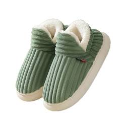 AIRFLOPPY Hausschuhe Vogue 2.0 ORIGINAL Unisex Baumwolle Winter Plüsch Warme Rutschfeste (Green, Erwachsene, Damen, 42, Numerisch (von/bis), EU Schuhgrößensystem, 43, M) von Zureto