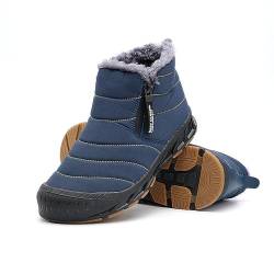 Winter Pro 2.0-Wasserfeste Barfußschuhe, Outdoor Waterproof Barefoot Shoes Herren Damen Unisex Herbst (Blue, Erwachsene, Damen, 42, Numerisch, EU Schuhgrößensystem, M) von Zureto