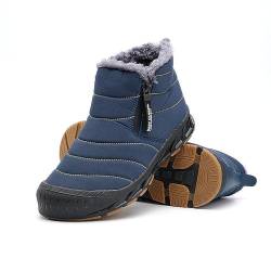 Winter Pro 2.0-Wasserfeste Barfußschuhe, Outdoor Waterproof Barefoot Shoes Herren Damen Unisex Herbst (Blue, Erwachsene, Damen, 43, Numerisch, EU Schuhgrößensystem, M) von Zureto