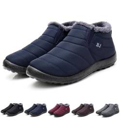 Zureto Boojoy Winterschuhe, Boojoy Wasserdichte, Warme, Rutschfeste Outdoor-Winterschuhe FüR Herren Und Damen (Blue, Erwachsene, Damen, 42, Numerisch, EU Schuhgrößensystem, M) von Zureto