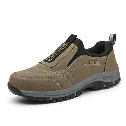 Zureto Hatme Orthopädische Wanderschuhe, Herren-Sportschuhe, atmungsaktive Freizeitschuhe, rutschfeste Schuhe (Khaki, Erwachsene, Herren, 43, Numerisch, EU Schuhgrößensystem, M) von Zureto