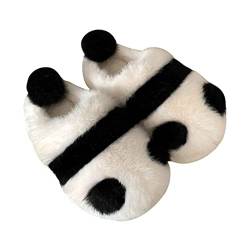 Zureto Plüsch-Panda-Hausschuhe, Unisex, Damen und Kinder, niedliche Tierhausschuhe, 3D-Hausschuhe aus Baumwolle (Panda C, Erwachsene, Damen, 38, Numerisch (von/bis), EU Schuhgrößensystem, 39, M) von Zureto
