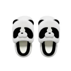 Zureto Plüsch-Panda-Hausschuhe, Unisex, Damen und Kinder, niedliche Tierhausschuhe, 3D-Hausschuhe aus Baumwolle (Panda D, Kleinkind, Damen, 22, Numerisch (von/bis), EU Schuhgrößensystem, 23, M) von Zureto