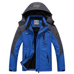 Skijacke,Herren Mountain Wasserdichte Shell Jacke Skijacke Winddicht Jacke Winter Warme Jacke für Camping Wandern Skifahren von Zwbfu