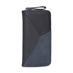 Damen Geldbörse JANA J2 Wallet 20 x 11 cm hochwertiges Kunstleder im Tricolor-Design, Portemonnaie mit 12 Kartenfächern, Münzfach, Sichtfach für Ausweise, mit umlaufenden Reißverschluss (nubuk-ink) von Zwei