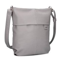 Zwei Damen Handtasche Mademoiselle M12 Umhängetasche 7 Liter klassische Crossbody Bag aus hochwertigem Kunstleder, DIN-A4 passend (foggy) von Zwei