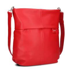 Zwei Damen Handtasche Mademoiselle M140 Umhängetasche 12 Liter klassische Crossbody Bag aus hochwertigem Kunstleder, DIN-A4 passend, ideale Tasche für die Arbeit, Büro oder Uni (cherry) von Zwei