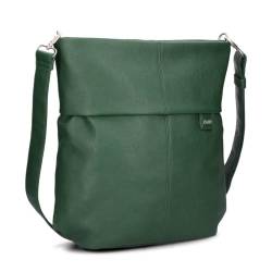 Zwei Damen Handtasche Mademoiselle M140 Umhängetasche 12 Liter klassische Crossbody Bag aus hochwertigem Kunstleder, DIN-A4 passend, ideale Tasche für die Arbeit, Büro oder Uni (moos) von Zwei