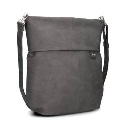 Zwei Damen Handtasche Mademoiselle M140 Umhängetasche 12 Liter klassische Crossbody Bag aus hochwertigem Kunstleder, DIN-A4 passend, ideale Tasche für die Arbeit, Büro oder Uni (nubuk-stone) von Zwei