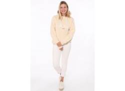 Hoodie ZWILLINGSHERZ Gr. L, beige Damen Sweatshirts -jacken mit Glitzersteinchen besetzt von Zwillingsherz