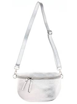 Zwillingsherz Bauchtasche mit Reißverschluss aus 100% Echtleder - Hochwertige Schultertasche zum Umhängen für Damen Frauen Mädchen – Crossbag groß und elegant - Umhängetasche Handtasche Bag von Zwillingsherz