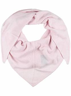 Zwillingsherz Dreieckstuch Stola Schal aus 100% Kaschmir für Damen - Hochwertiges Cashmere Halstuch im Uni Design - Umschlagtuch - Damenschal für Frühling Herbst Winter - rosa von Zwillingsherz