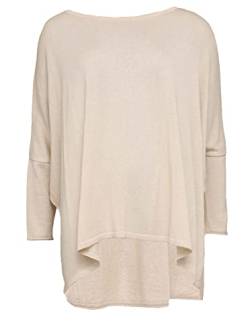 Zwillingsherz Poncho mit Baumwolle - Hochwertiges Cape für Damen - XXL Umhängetuch und Tunika mit Ärmel - Strick-Pullover - Sweatshirt - Stola für Sommer und Winter von Cashmere Dreams - bei von Zwillingsherz