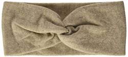 Zwillingsherz Stirnband aus 100% Kaschmir - Hochwertiges Strick-Kopfband im Uni Design für Damen Frauen - Wolle - Haarband - warm und weich für Frühjahr Herbst und Winter - beig von Zwillingsherz