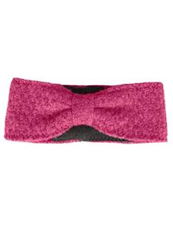 Zwillingsherz Stirnband mit Schleife - Hochwertiges Strick-Kopfband für Damen Frauen Mädchen - Mit Fleece - Wolle - Ohrenschutz - Haarband - warm und weich für Herbst Winter und Frühjahr pink von Zwillingsherz