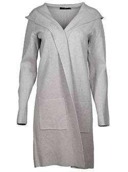 Zwillingsherz Strickjacke Cardigan für Damen Frauen - Hochwertiger Mantel Überwurf warm weich und kuschelig mit Kapuze - Perfekt für Frühjahr Herbst Winter - Cape Umhang mit weichem Strick von Zwillingsherz