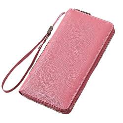 Frauen Leder Brieftaschen RFID Blocking Reißverschluss um Kreditkarte Halter Telefon Kupplung Brieftasche Größe Bilderrahmen 2x3, PK1, Einheitsgröße von Zylione