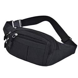 Freizeit Mode Herren Damen Packs Sport Fitness Taille Einfach und Taille Packs Reisetasche Hüfttasche Sling Pocket Super Leicht für Reisen, Schwarz , Einheitsgröße von Zylione