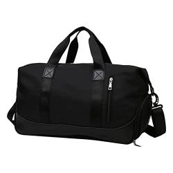 Taschen für Frauen Carry On Bag Übernachtungstasche Sport Tote Gym Bag Reisetasche für Frauen Damen Geldbörsen und Handtaschen, Schwarz , Einheitsgröße von Zylione