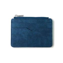 Zylione Brieftasche Kartenpaket Leder Männer Karte Mattiert Stoff Halter Halter Multi-Karte Brieftasche Herren Große Kapazität Brieftasche Leder, blau, Einheitsgröße von Zylione