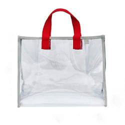 Zylione Handtasche PVC Tasche Schwimmen Mode Frische Transparente Sommer Reise Strand Outdoor Tasche Eine Umhängetasche, rot, Einheitsgröße von Zylione