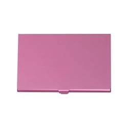 Zylione Kreative Abdeckung Fall Leder Karte Box Kredit Metall Halter ID Multi Visitenkartenhalter Sim Halter Fall, hot pink, Einheitsgröße von Zylione