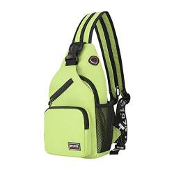 Zylione Neue Frauen Brusttasche Große Kapazität Rucksack Casual Messenger Bag Crossbody Tasche Vielseitige Tasche Bunte Umhängetasche, grün, Einheitsgröße von Zylione