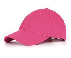 Zylioo Basecap Kappe Verstellbare Baseballkappe Herren Running Cappy Klassische Caps Männer Damen Rosa von Zylioo